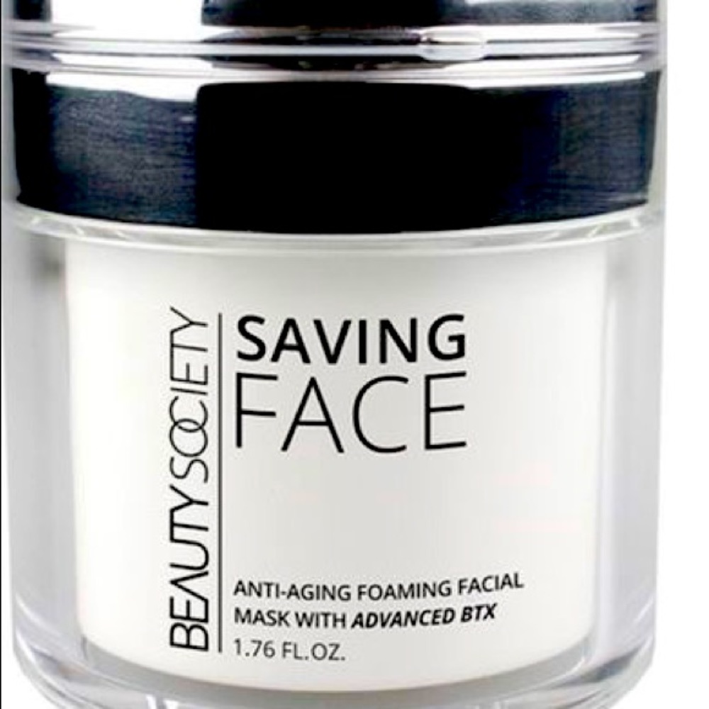 Brand new jar of Beauty Society Saving Face mask